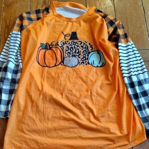 Orange Women's Pumpkin Shirt